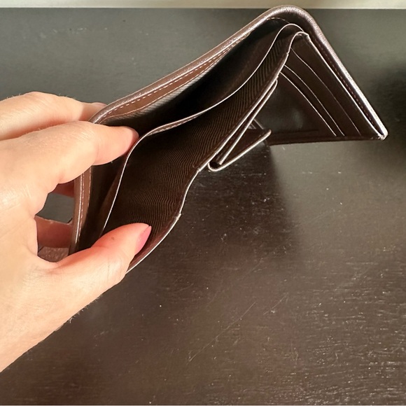 Leather Wallet / Card Case Tan Brown “Snakeskin” Effect NEW - Picture 3 of 4